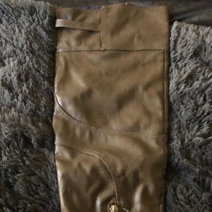 Brown knee high boots!